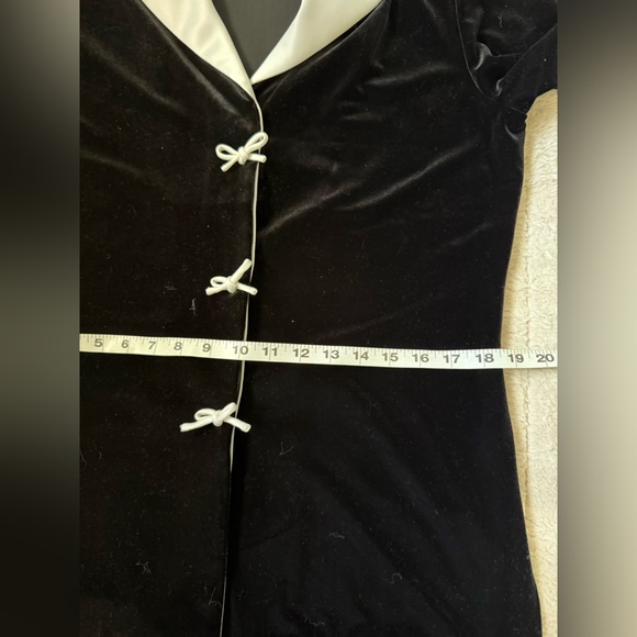 Vintage Coldwater Creek Velvet Satin Bow Details Cocktail Formal Jacket - Picture 12 of 12